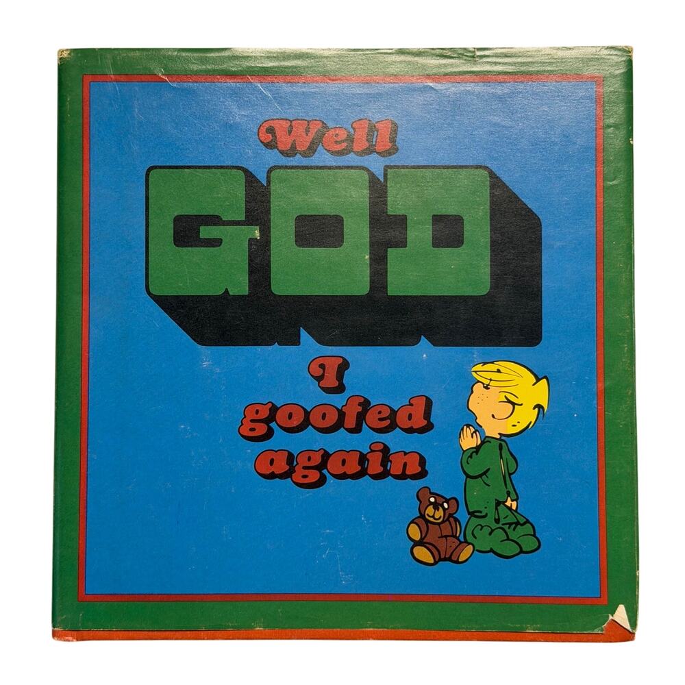 VTG 1970s Dennis the Menace Well God I Goofed Again Hank Ketcham comic hardcover